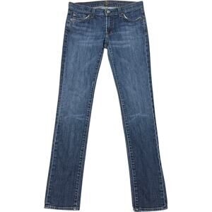 7 for all Mankind Roxanne Low Rise Skinny Jeans Medium Wash 27